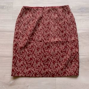 Y2K Tailor B. Moss Vintage Pencil Skirt Paisley Size 2